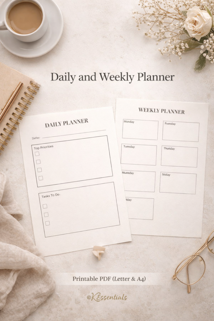daily and weekly planner image