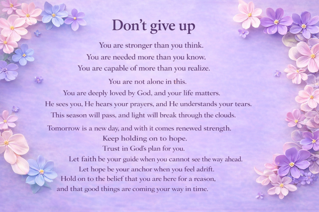 do not give up feature image