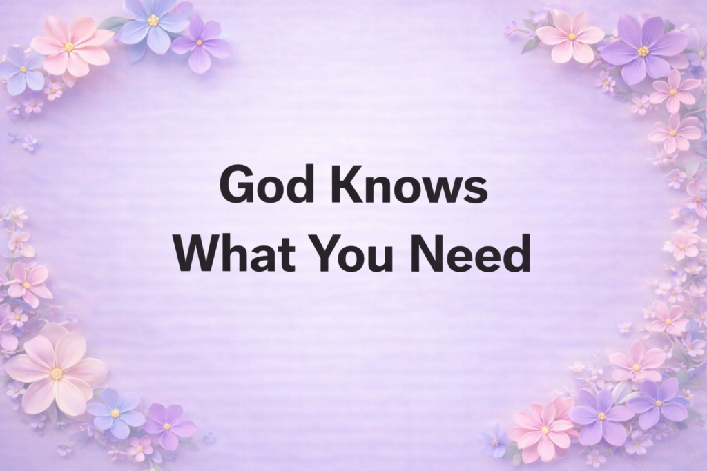 god knows what you need feature image