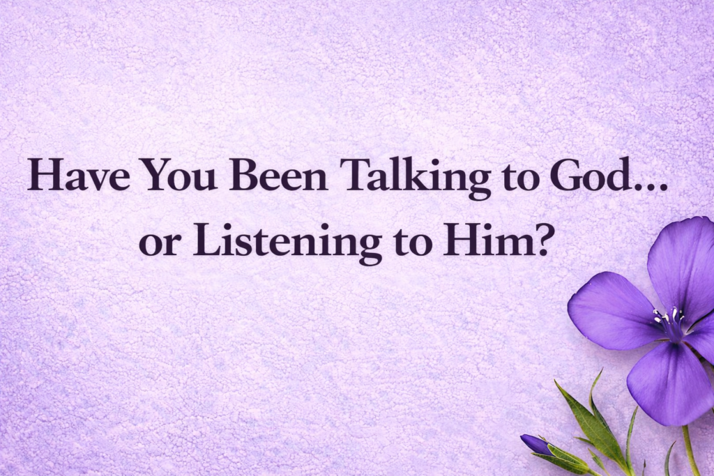 have you been talking to god or listing him feature image