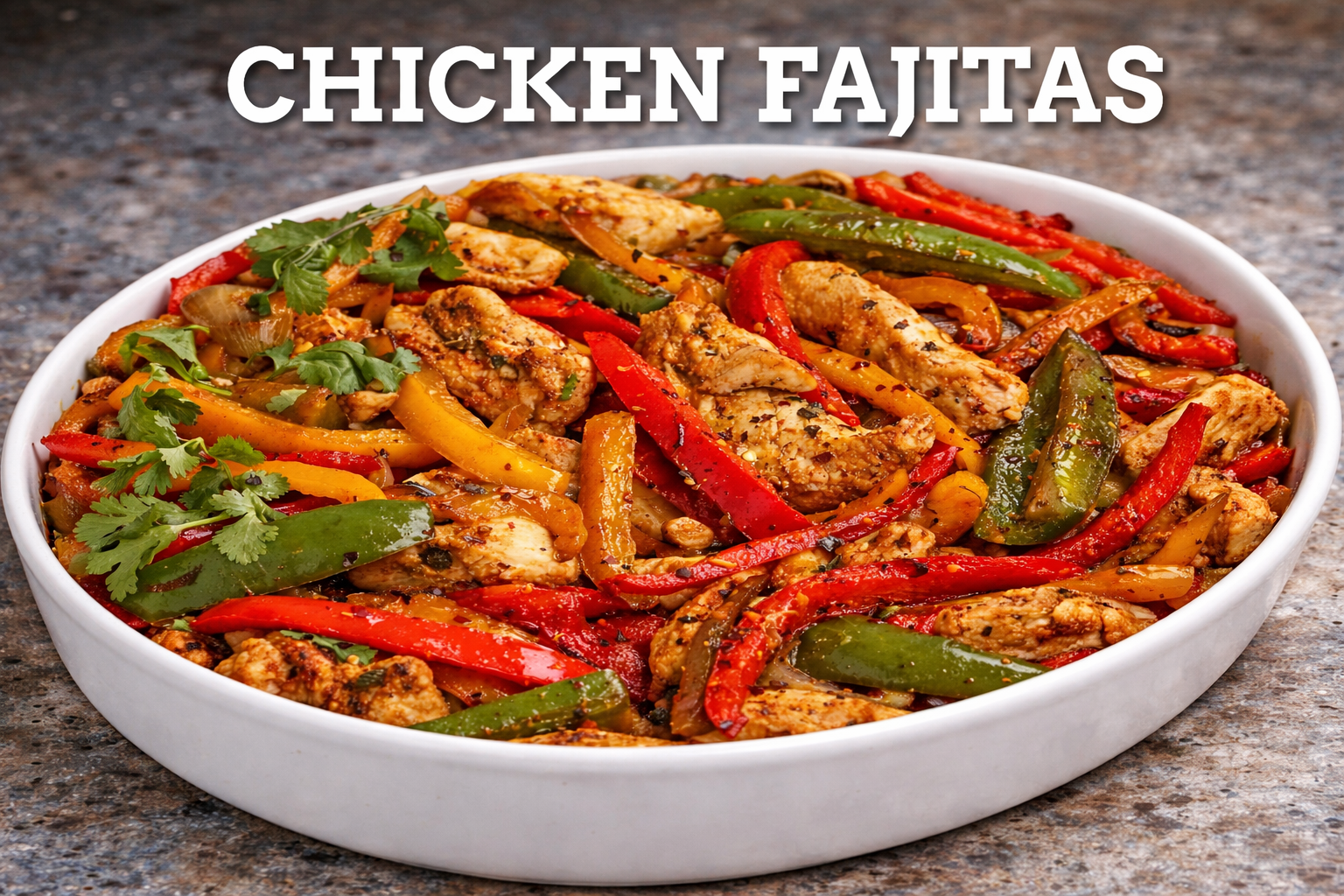 Easy & Healthy Chicken Fajitas Easy & Healthy Chicken Fajitas