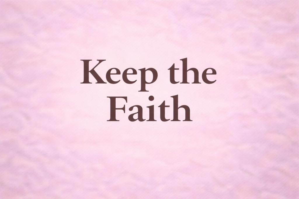 keep the faith feature image