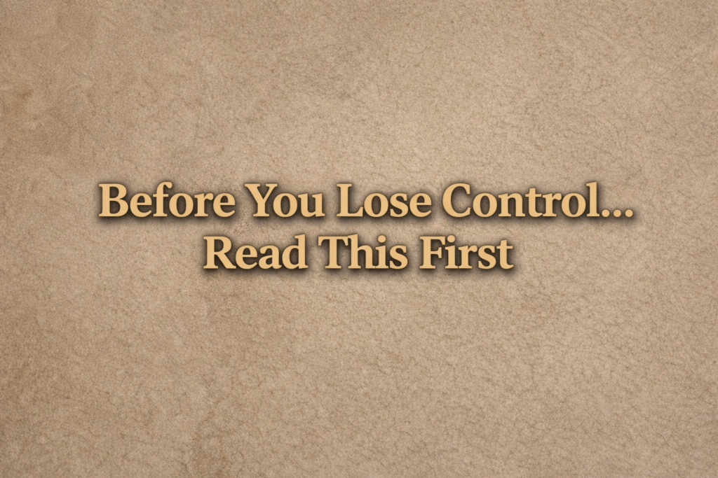 before you lose control feature image