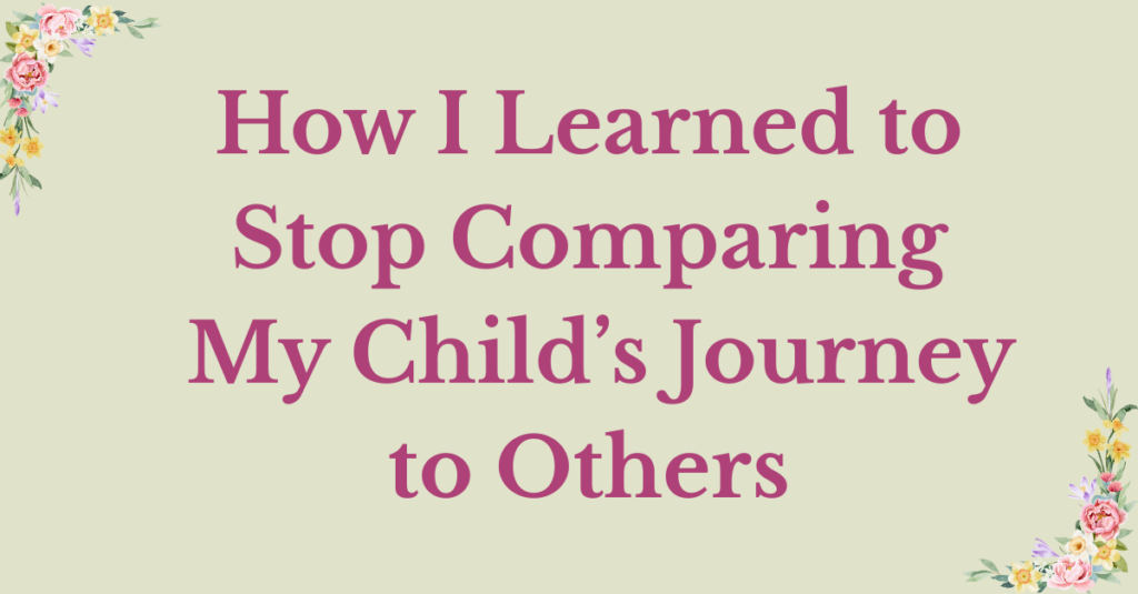 how i learned stop comparing blog feature image