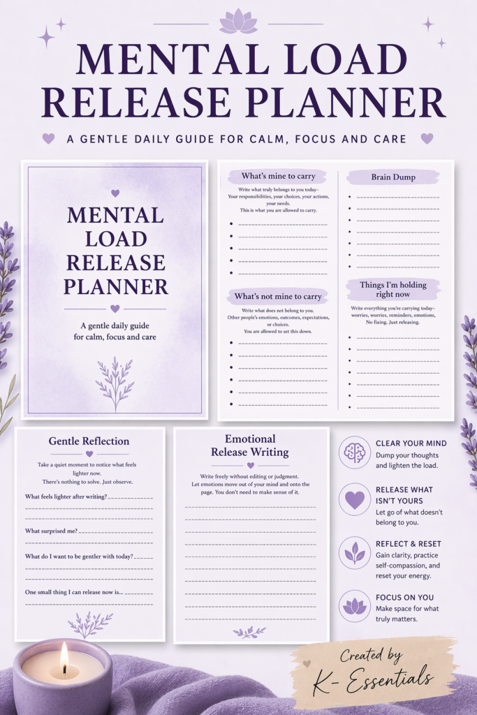 mental load release planner image